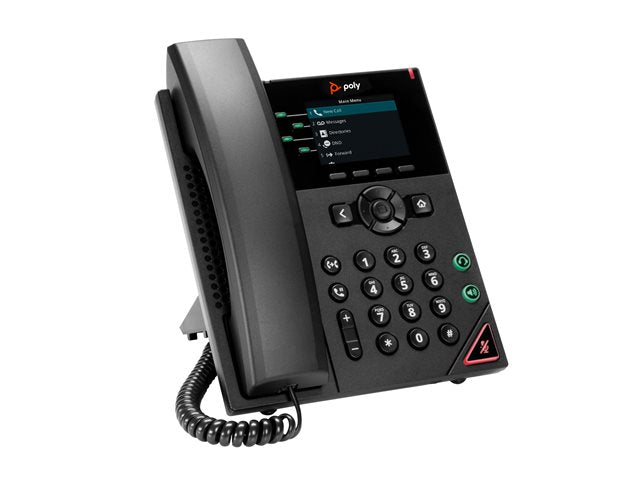 HP Poly VVX 250 - VoIP phone - 3-way call capability - SRTP, SIP, SDP, RTP - 4 lines - black