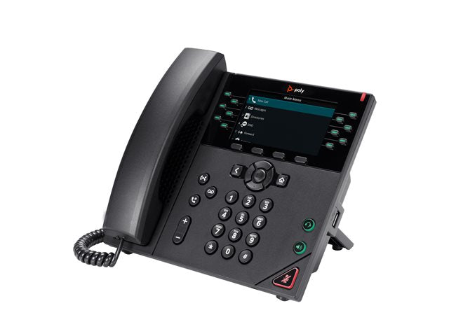 HP Poly VVX 450 - VoIP phone - 3-way call capability - SIP, SDP, RTCP, RTP, SRTP - 12-line operation - 12 lines - black