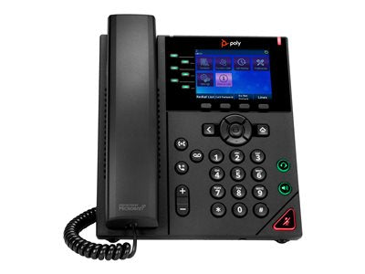 Poly VVX 350 - OBi Edition - VoIP phone - 3-way call capability - SRTP, SIP, SDP - 6 lines - black