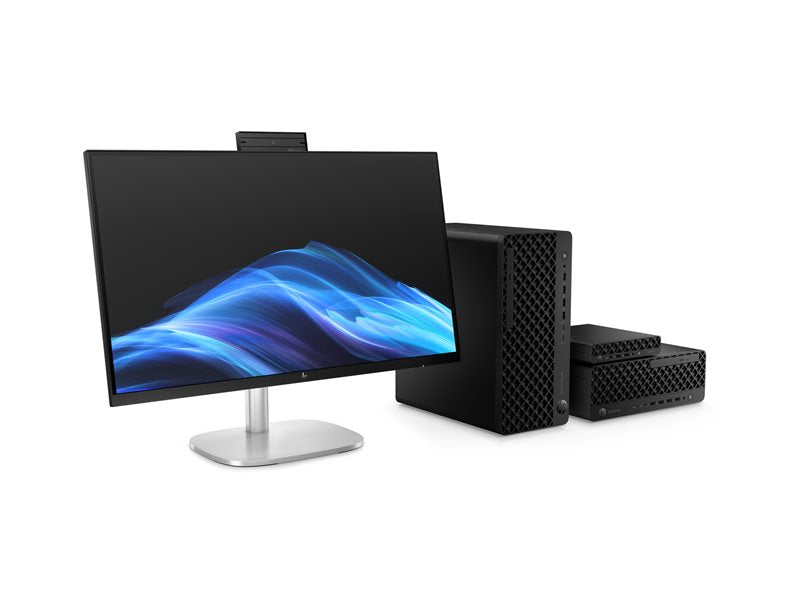HP EliteDesk 8 G1i AI - Mini Core Ultra 7 265T / up to 5.3 GHz - RAM 32 GB - SSD 1 TB - NVMe - Intel Graphics - IEEE 802.11ax (Wi-Fi 6), Bluetooth 5.4, IEEE 802.11be (Wi-Fi 7) - Win 11 Pro - monitor: none - keyboard: US - jack black