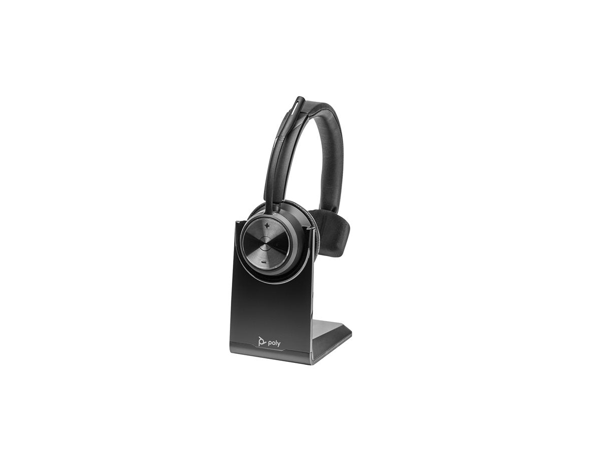 HP Poly Savi 7310 UC - Savi 7300 series - headset - on-ear - DECT - wireless - USB-A via DECT adapter - black