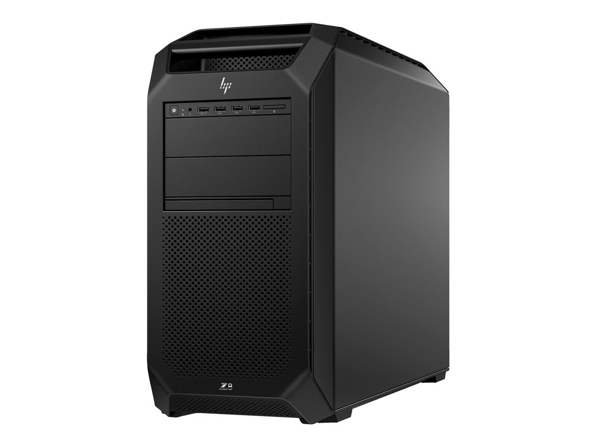 HP Workstation Z8 G5 - Tower 5U - 2 x Xeon Gold 5420+ / up to 4.1 GHz - RAM 512 GB - SSD 2 TB - HP Z Turbo Drive, NVMe, TLC, SSD 512 GB - RTX 4000 Ada - Gigabit Ethernet - Win 11 Pro - monitor: none - keyboard: US - black - with HP 3 years Onsite Care Har