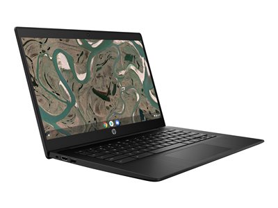 HP Chromebook 14 G7 - Intel Celeron - N4500 / up to 2.8 GHz - Chrome OS - UHD Graphics - 8 GB RAM - 32 GB eMMC - 14" IPS 1920 x 1080 (Full HD) - Wi-Fi 6 - jet black - kbd: US
