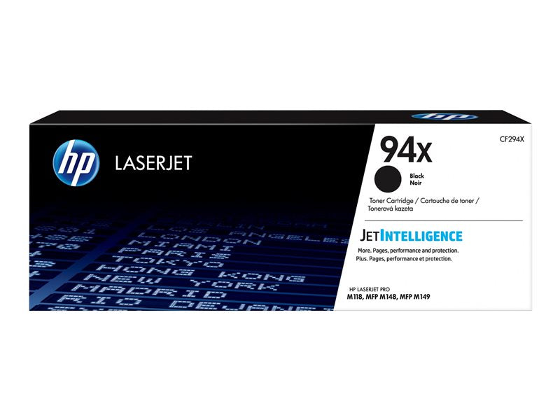 HP 94X - Black - original - LaserJet - toner cartridge (CF294X) - for LaserJet Pro M118dw, MFP M148dw, MFP M148fdw
