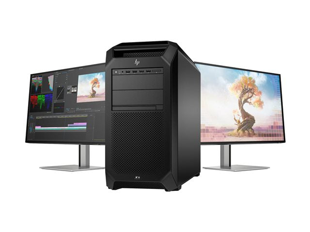 HP Workstation Z8 G5 - Tower 5U - 2-way - 1 x Xeon Gold 6444Y / up to 4 GHz - RAM 256 GB - SSD 4 TB - HP Z Turbo Drive - RTX 4500 Ada - Gigabit Ethernet - Win 11 Pro - monitor: none - keyboard: US - black
