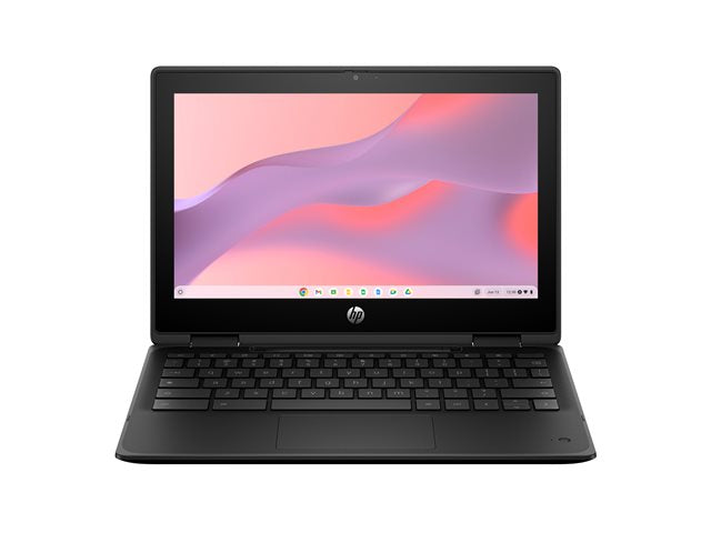 HP Fortis Flip G1m Chromebook - Flip design - Kompanio 520 - 520 - Chrome OS - Mali-G52 MP2 - 8 GB RAM - 64 GB eMMC - 11.6" touchscreen 1366 x 768 (HD) - Wi-Fi 6, Bluetooth - jet black - kbd: US