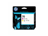 HP 70 - Yellow, magenta - printhead - for DesignJet HD Pro MFP, T120, Z2100, Z3100, Z3100ps, Z3200, Z3200ps, Z5200, Z5400