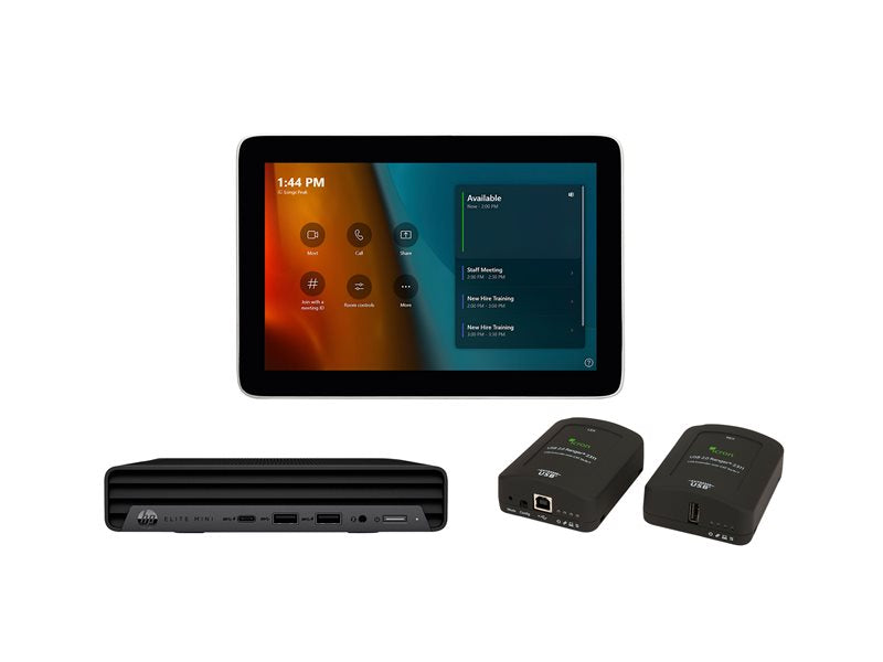 HP Poly - Microsoft Teams Rooms - Base Kit - video conferencing kit (Poly GC8 touch controller, HP Mini Conferencing PC, Cat5e Extender) - power adapter included