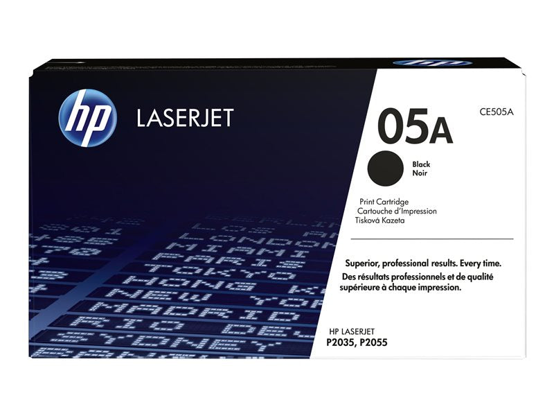 HP 05A - Black - original - LaserJet - toner cartridge (CE505A) - for LaserJet P2035, P2035n, P2055, P2055d, P2055dn, P2055x