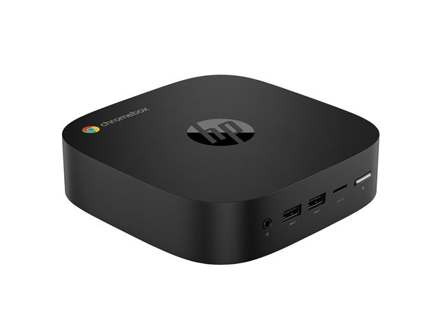 HP Chromebox Enterprise G4 - Mini Celeron 7305 - RAM 4 GB - flash 64 GB - eMMC - UHD Graphics - Gigabit Ethernet, IEEE 802.11ax (Wi-Fi 6E), Bluetooth 5.3 - Chrome OS (with Chrome Enterprise Upgrade) - monitor: none