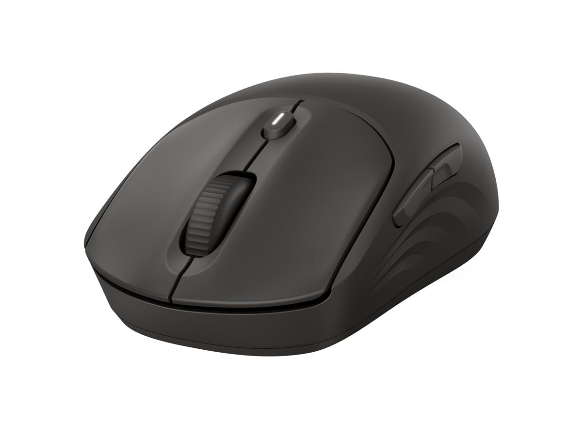 HP 405 - Mouse - quiet - right and left-handed - optical - 5 buttons - wireless - Bluetooth 5.2, 2.4 GHz - USB wireless receiver - black
