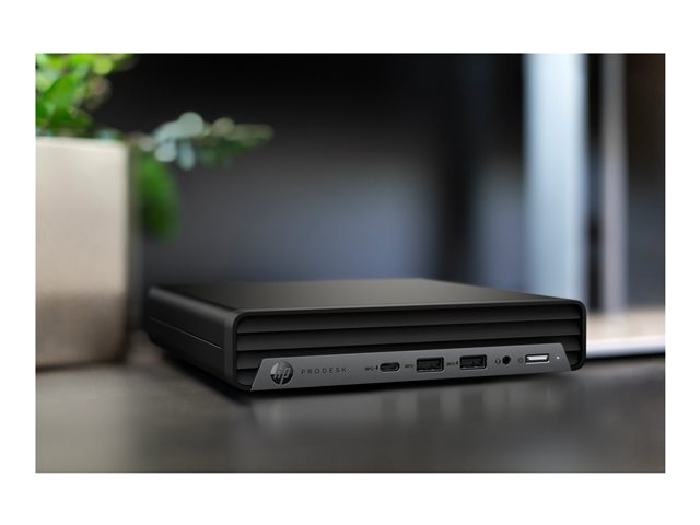 HP ProDesk 400 G6 - Mini desktop Core i5 10600T / up to 4 GHz - RAM 16 GB - SSD 256 GB - NVMe, TLC - UHD Graphics 630 - Gigabit Ethernet, IEEE 802.11ax (Wi-Fi 6) - Win 10 Pro 64-bit - monitor: none - keyboard: US