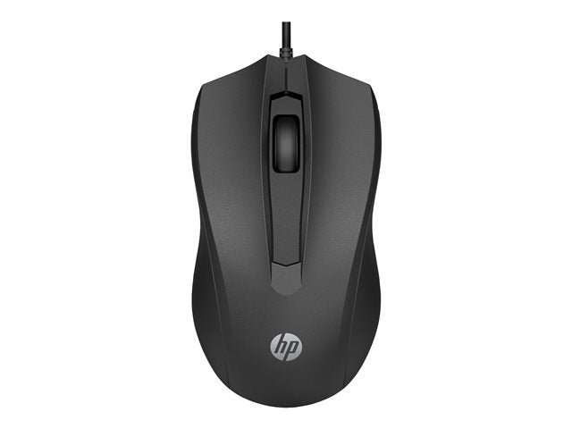 HP 105 - Mouse - right and left-handed - optical - 3 buttons - wired - USB-A - black - Smart Buy