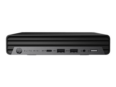 HP Elite 805 G8 - Mini desktop Ryzen 5 Pro 5650GE / up to 4.4 GHz - RAM 16 GB - SSD 512 GB - NVMe, TLC - Radeon Graphics - Gigabit Ethernet, Bluetooth 5.3, IEEE 802.11ax (Wi-Fi 6) - Win 11 Pro - monitor: none - keyboard: US