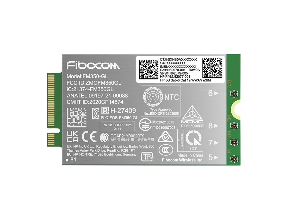 HP - Wireless cellular modem - 5G - for Elite x360; EliteBook 83X G11, 84X G11, 86X G11; ZBook Firefly 14 G11; ZBook Fury 16 G11