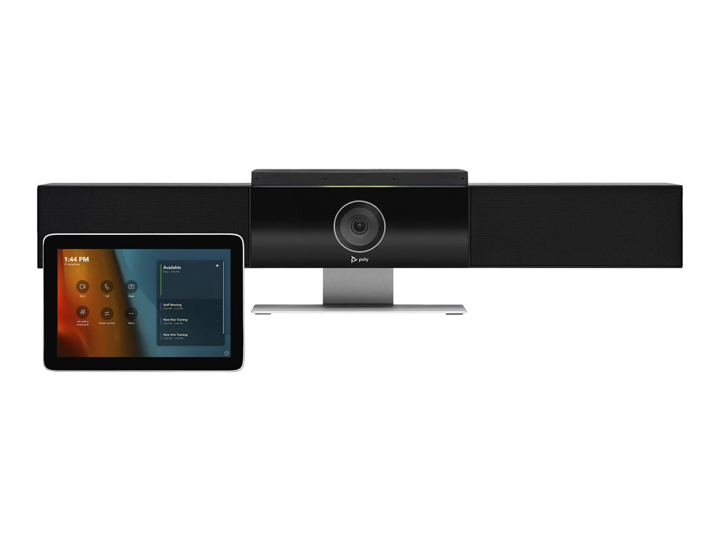 HP Poly Studio - For Microsoft Teams - Medium Room Kit - video conferencing kit (Poly GC8 touch controller, Poly Studio USB video bar) - Zoom Certified, Certified for Microsoft Teams - black - TAA Compliant - power adapter included