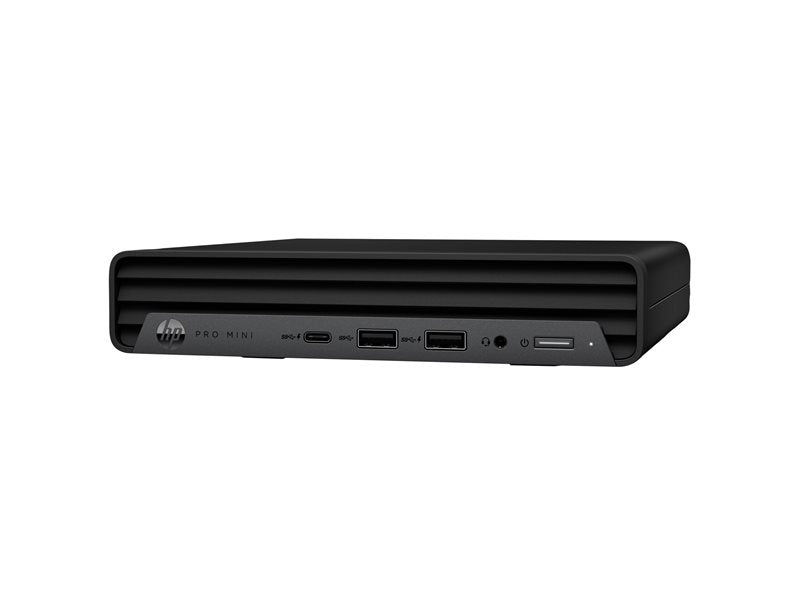 HP Pro 400 G9 - Mini Core i5 12500T / up to 4.4 GHz - RAM 16 GB - SSD 256 GB - NVMe - UHD Graphics 770 - Gigabit Ethernet - Win 11 Pro - monitor: none - keyboard: US - jack black