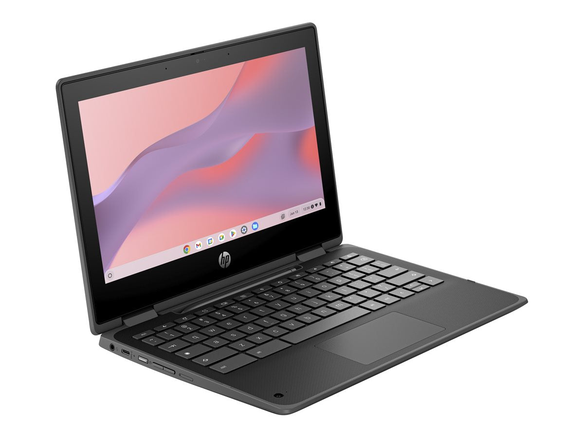 HP Fortis Flip 11 G1i Notebook - Flip design - Intel N-series - N150 / up to 3.6 GHz - Chrome OS - UHD Graphics - 11.6" IPS touchscreen 1366 x 768 (HD) - Wi-Fi 6E, Bluetooth - jet black - kbd: US