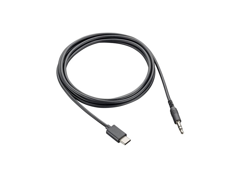 HP Poly - USB-C to headphone jack adapter - USB-C male to mini-phone stereo 3.5 mm male