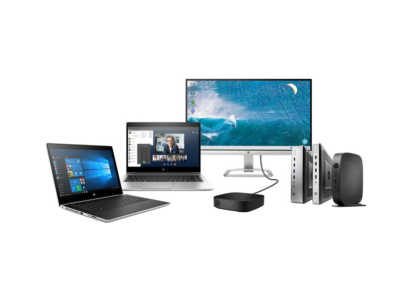 HP Elite t660 - Thin client - SFF 1 x U-Series U300E / up to 4.3 GHz - RAM 8 GB - flash 32 GB - eMMC - UHD Graphics - Gigabit Ethernet, IEEE 802.11ax (Wi-Fi 6), Bluetooth 5.4, IEEE 802.11be (Wi-Fi 7) - HP ThinPro - monitor: none - keyboard: US - Smart Buy