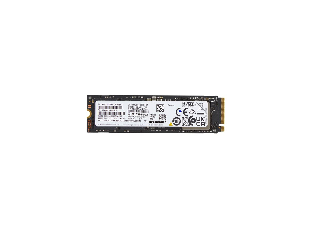 HP - SSD - 1 TB - internal - M.2 2280 - PCIe 4.0 x4 (NVMe) - for Elite x360; EliteBook 1040 G11, 630 G11, 64X G11, 66X G11, 83X G11, 84X G11, 86X G11